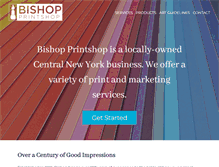 Tablet Screenshot of bishopprintshop.com